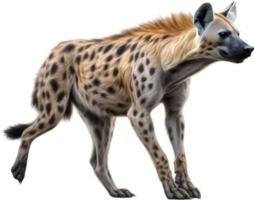 AI generated Colored-pencil sketch of a hyena. png