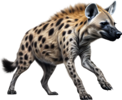 AI generated Colored-pencil sketch of a hyena. png