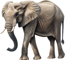 AI generated Colored-pencil sketch of an African elephant. png