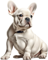 ai gegenereerd een schattig Frans bulldog puppy clip art. png