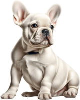 ai generado un linda francés buldog perrito clipart. png