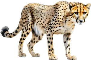 AI generated Close-up painting of a cheetah. png