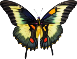 ai gerado colorida e elegante borboleta imagem. png