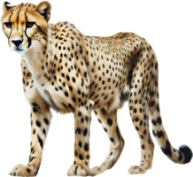 ai generato avvicinamento pittura di un' ghepardo. png