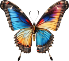 AI generated Colorful and elegant butterfly image. png