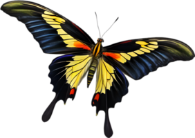 AI generated Colorful and elegant butterfly image. png