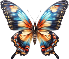 AI generated Colorful and elegant butterfly image. png