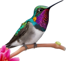 ai generado de cerca imagen de abeja colibrí png