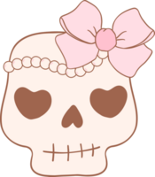 Coquette cowgirl skull png