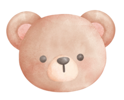 vintage Urso de pelúcia Urso aguarela png