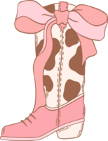 Coquette cowgirl boots png