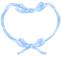 blu civetta telaio cuore forma estetico acquerello png