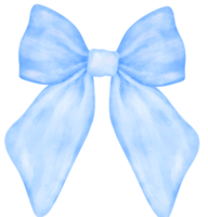 Blue Coquette bow aesthetic watercolor png