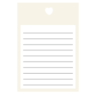 This is a memo pad you can use for notes png