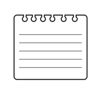 This is a memo pad you can use for notes png