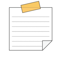 This is a memo pad you can use for notes png