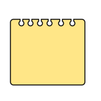 This is a memo pad you can use for notes png