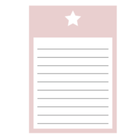 This is a memo pad you can use for notes png