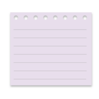 This is a memo pad you can use for notes png