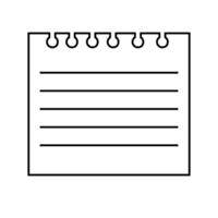 This is a memo pad you can use for notes png