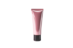 AI generated Plastic cosmetic tube for cream or gel mockup, transparent background png