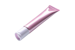 ai generato plastica cosmetico tubo per crema o gel modello, trasparente sfondo png