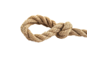 AI generated Rope knot isolated on transparent background png
