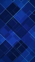 Vertical video - blue abstract geometric motion background with halftone dots and glowing lines and shapes. Full HD and looping textured animation. Suitable as a corporate or business background.