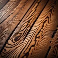 AI generated a close up of a wooden floor with some dark wood photo