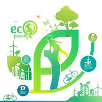 Environment. Let's Save the World Together vector