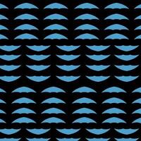 Blue Umbrella pattern on black vector