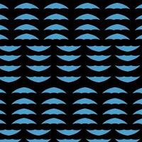 Blue Umbrella pattern on black vector