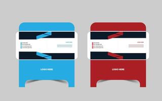 Corporate unique envelope design vector