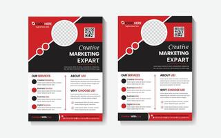 Professional unique flyer design vector