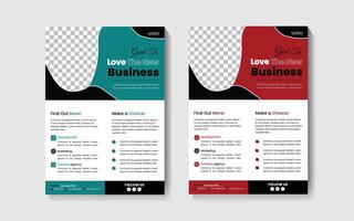 Professional unique flyer design vector