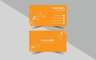 Professional Business Card Design Teamplate vector