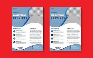 Professional unique flyer design vector