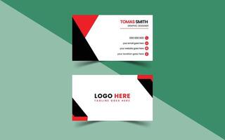 Professional Business Card Design Teamplate vector