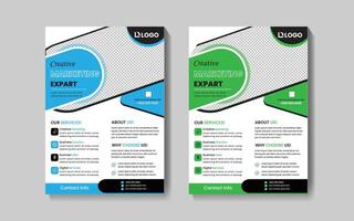 Professional unique flyer design vector