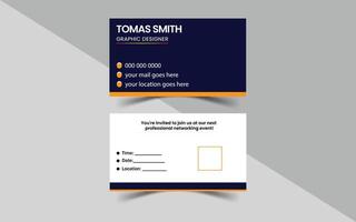 Business Card Design Template vector