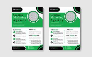 Professional unique flyer design vector