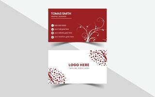 Professional Business Card Design Teamplate vector