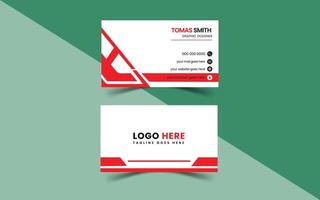 Professional Business Card Design Teamplate vector