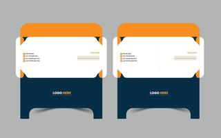 Corporate unique envelope design vector