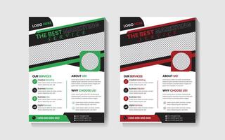 Professional unique flyer design vector