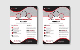 Professional unique flyer design vector