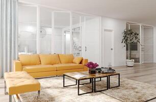 Modern living room interior. photo