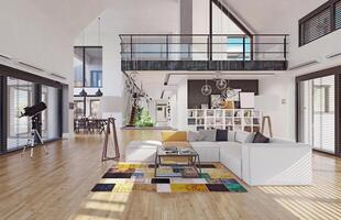 modern house interior design photo