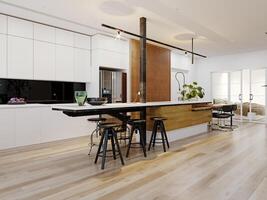 modern kitchen interior. photo