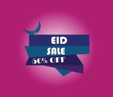 eid oferta rebaja bandera diseño vector modelo